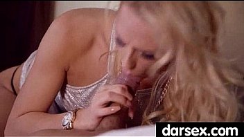 Gorgous babe in stockings tasiting a dick 27