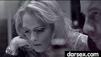 Gorgous babe in stockings tasiting a dick 27