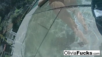 Sexy blonde masturbates