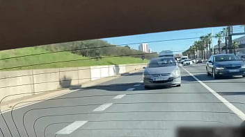 Amzing latina squirter fucked in the uber gets the driver soaked