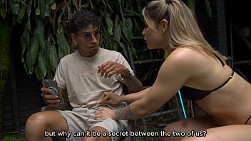 Taking my step cousin virginity by the pool