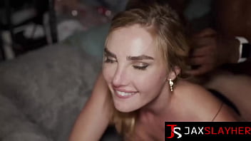 Pretty blonde kenzie anne gets wild interracial fuck