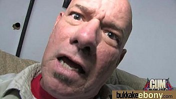 Dirty ebony whore banged and covered in cum interracial 27