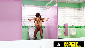 Hot gloryhole fuck with two funa babe 3d animation