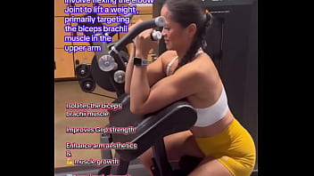 Bicep curls #beginnerworkout #fitnesstutorial #workouttutorial #howto #form #technique#biceps
