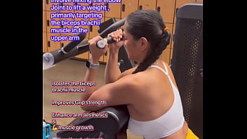 Bicep curls #beginnerworkout #fitnesstutorial #workouttutorial #howto #form #technique#biceps