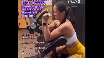 Bicep curls #beginnerworkout #fitnesstutorial #workouttutorial #howto #form #technique#biceps