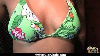 Sexy ebony enjoying gloryhole 27