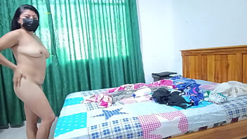 Beautiful milf changing clothes white big ass naked