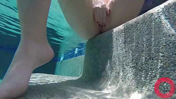 Underwater scenes samantha rone masturbates inside the pool