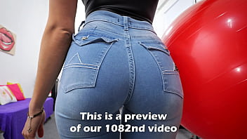 Holy amazing round ass in super tight jeans what a jean fetish dream