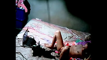 Behind the scenes of a beautiful woman masturbating