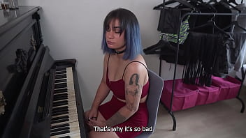 She's better with a dick than with a piano