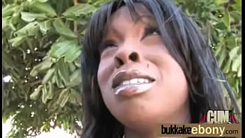 Ebony Cutie Gets A Bunch Of Hard White Cocks 6 thumbnail