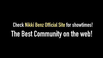 Nina kayy sucks the tip of jonathan jordan's cock during boob ob scene