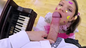 Student ballet dancer bondage tied up teased foreplay bdsm ropes