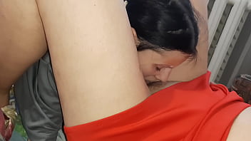 I take turns eating the pussies of two stranger milfs