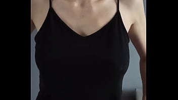 Just a quick flash of her tits