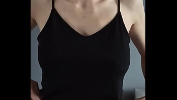 Just a quick flash of her tits