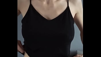Just a quick flash of her tits
