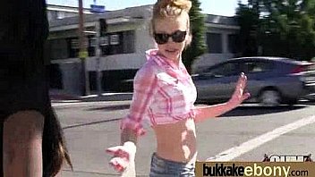 Interracial groups sex with black chick and white dudes 17