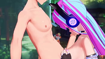 Pink cutie gives boobjob gets covered in his manly juices