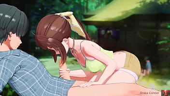 Pink cutie gives boobjob gets covered in his manly juices