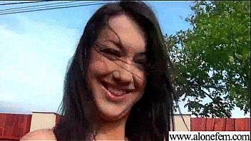 Sexy amateur teen girl masturbating with sex toys vid