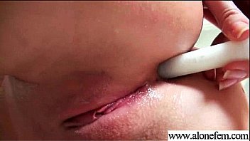 Horny and lonelt girl masturbate with stuffs summer clip18