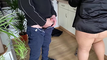 Taking it hard from behind fast mother in law doggy style fucking