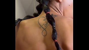 A pretty latina gently jumps on my cock