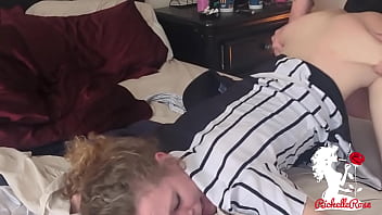 Blonde milf creampie before the big game part 2