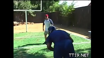 Concupiscent teen takes a large pole