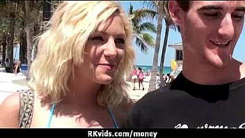 Desperate teen naked in public and fucks to pay rent 25