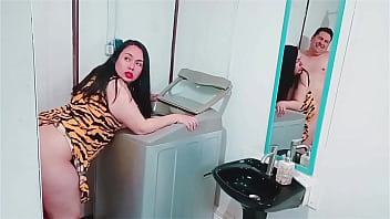 I came to fix my stepmother's washing machine and we ended up having sex