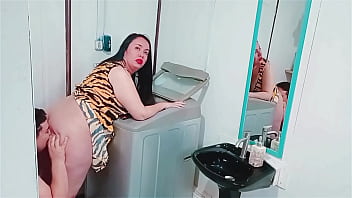 I came to fix my stepmother's washing machine and we ended up having sex