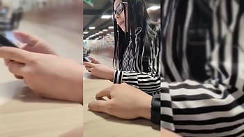 I meet estefani at the mall when i was going to eat