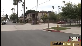 Ebony whore rides cocks and swallows sperm 7