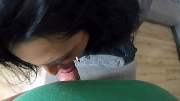 Milfycalla deep blow job and cum play while wearing hooded jacket and shiny boots preview