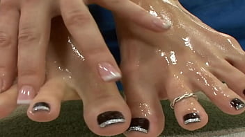 Jasmine jolie is a barefoot maniac who loves jizz