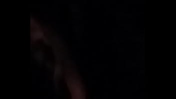 Pregnant girlfriend sucking huge cock in backseat of car