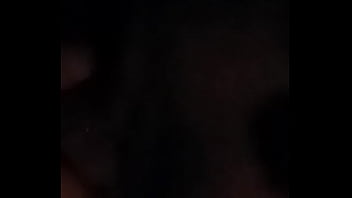 Pregnant girlfriend sucking huge cock in backseat of car