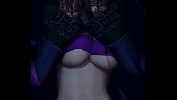 Huge boobs riding 3d