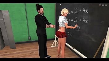 Rubia follando maestro sl