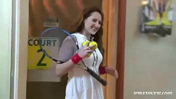 Emy russo anal tennis pro in action