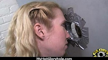 Pretty girl blowjob and facial at gloryhole 14
