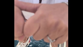 Arielarider public pissing from a boat into the sea