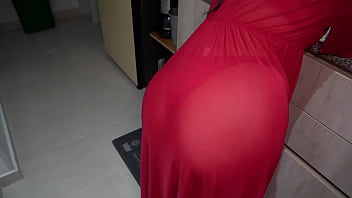 Big ass stepmom caught by burglar in her home