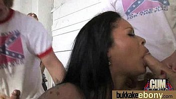 Dp group sex action with hot ebony slut 25