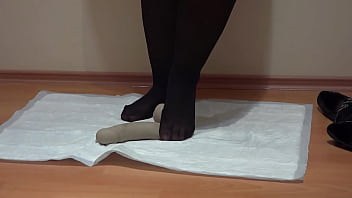 Pissing and trampling on a dildo a curvy milf with a hairy cunt produces a lot of urine dirty foot fetish Pissing and trampling on a dildo a curvy milf with a hairy cunt produces a lot of urine dirty foot fetish